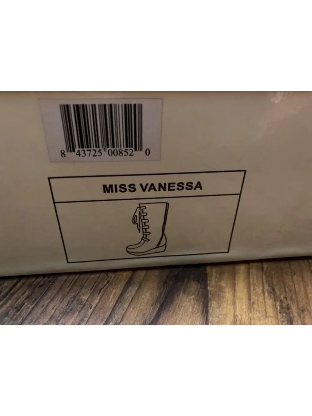 Michael Kors Miss Vanessa Brown Lace-Up Suede Wedge Boots Size 1M New In Box